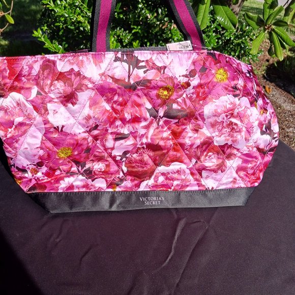 Victoria's Secret Bags Victorias Secret Floral Tote Bag New Poshmark